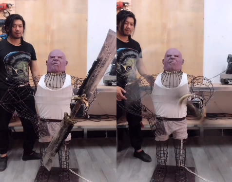 “快手爱迪生”发明的灭霸,被热情粉丝求走,弟弟无情揭老底